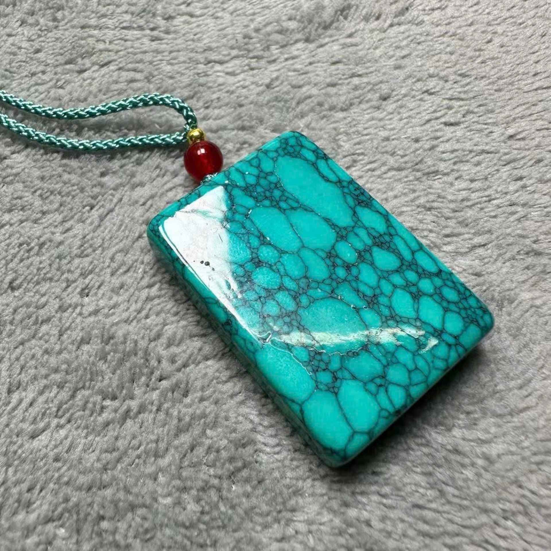  Mặt Dây Chuyền Ngọc Lam Turquoise Tự Nhiên BKJECN-9441 