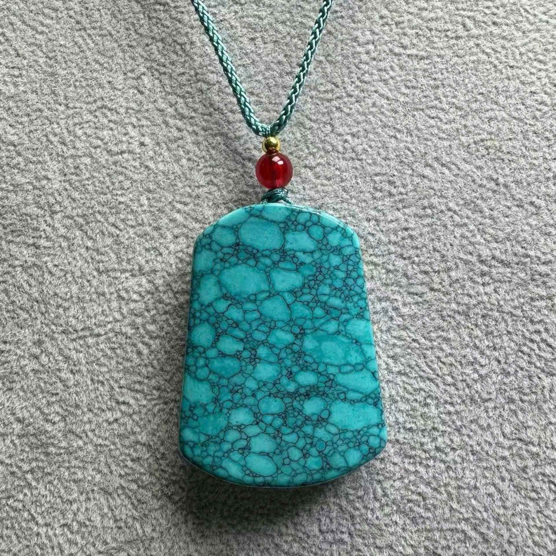  Mặt Dây Chuyền Ngọc Lam Turquoise Tự Nhiên BKJECN-9441 