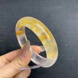  Vòng Tay Ngọc Bích Băng Giá Thạch Anh Tóc Vàng Quý Phái BKJECN-9453 