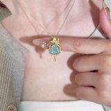 Dây Chuyền Phật Di Lặc Ngọc Xanh Mạ Vàng Tinh Xảo BKJECN-9457 