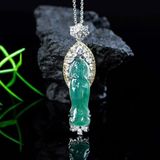  Dây Chuyền Phật Quan Âm Ngọc Phỉ Thúy  BKJECN-9458 