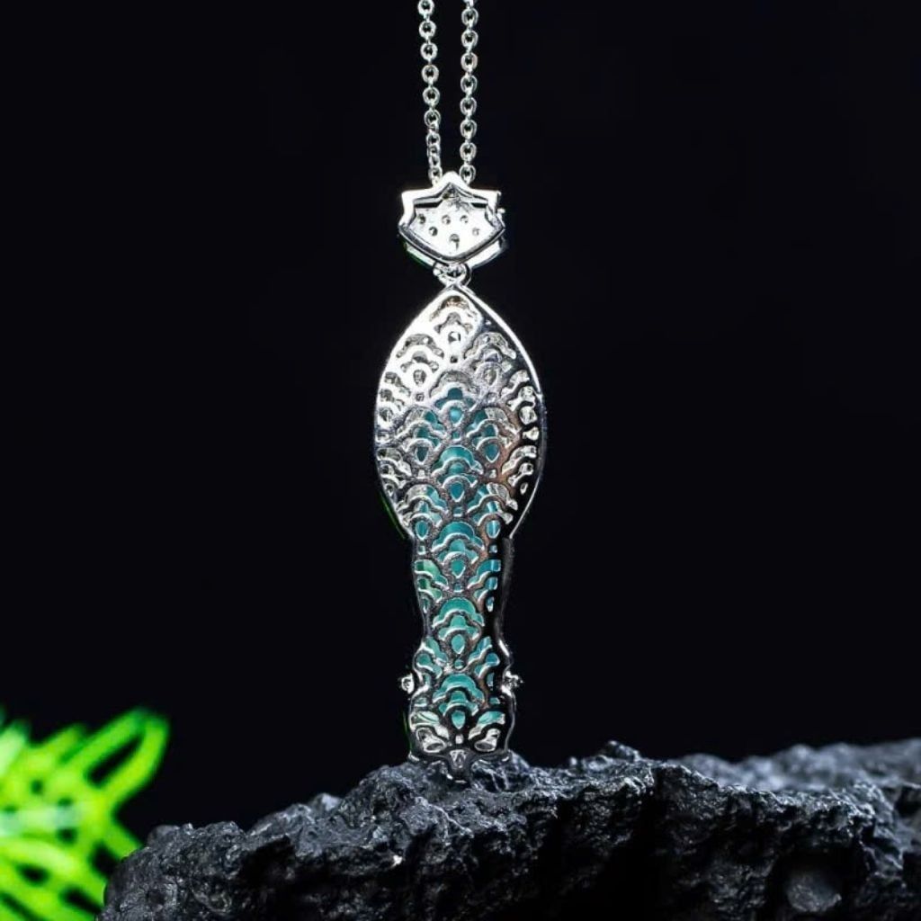  Dây Chuyền Phật Quan Âm Ngọc Phỉ Thúy  BKJECN-9458 