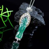  Dây Chuyền Phật Quan Âm Ngọc Phỉ Thúy  BKJECN-9458 