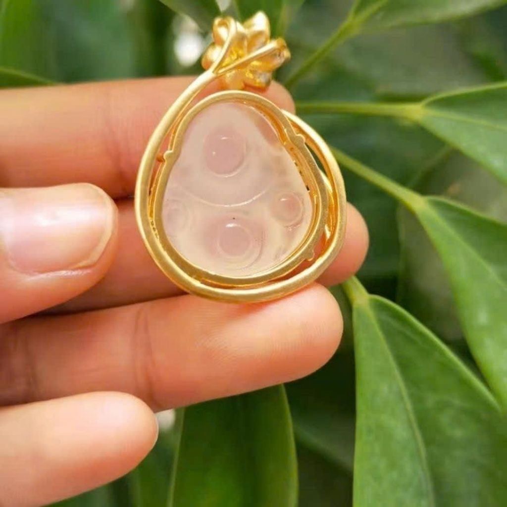  Dây Chuyền Mặt Phật Dưỡng Tâm Hoa Khai Kiến Phật BKJECN-9459 