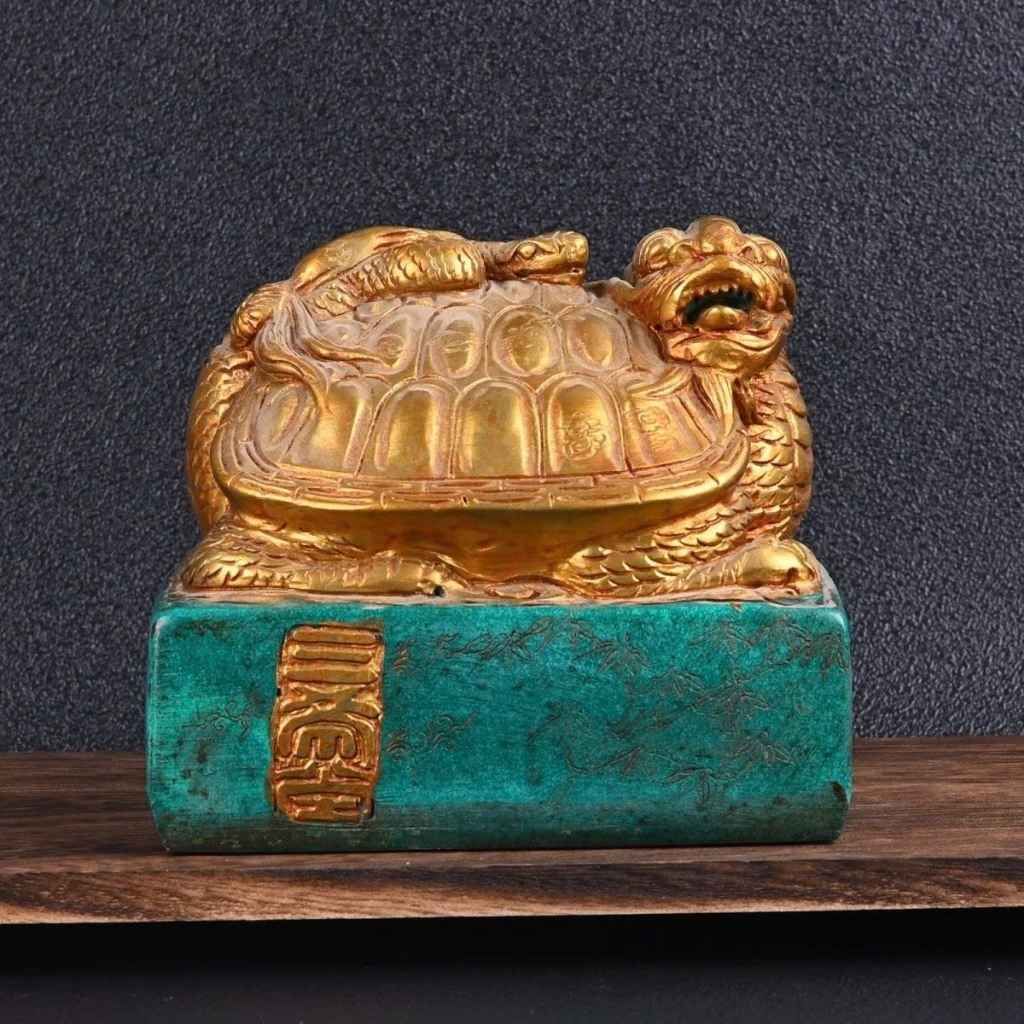  Ấn Kim Rùa Cổ Sưu Tầm Phong Thủy  BKJECN-9460 