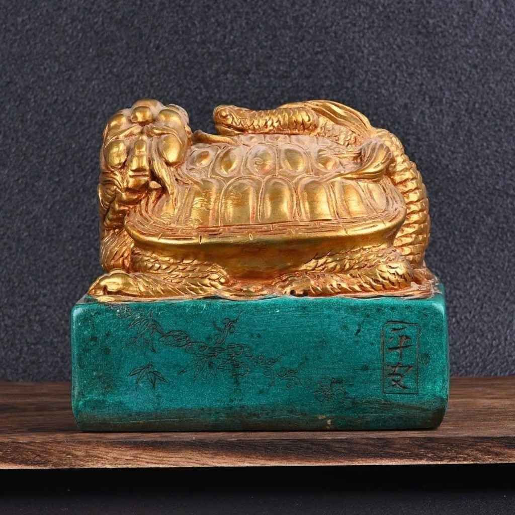 Ấn Kim Rùa Cổ Sưu Tầm Phong Thủy  BKJECN-9460 