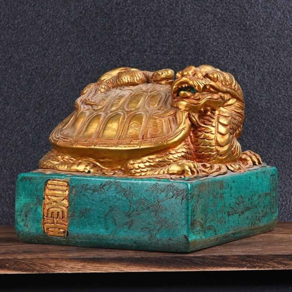  Ấn Kim Rùa Cổ Sưu Tầm Phong Thủy  BKJECN-9460 