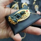  Mặt Dây Chuyền Quan Âm Tọa Sen Bọc Kim Cương Nhân Tạo BKJECN-9462 