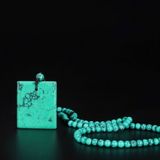  Vòng Cổ Đá Ngọc Lam Turquoise Mặt Vuông Sưu TầmBKJECN-9472 