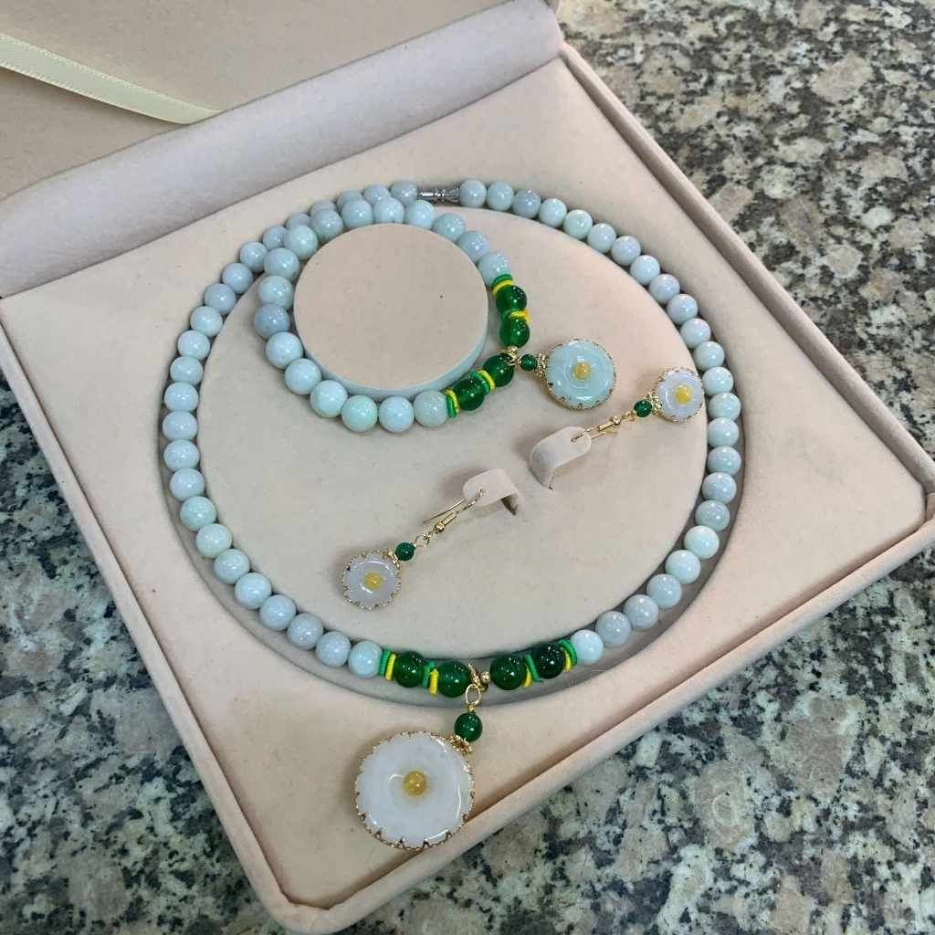  Bộ Trang Sức Ngọc Phỉ Thúy Tự Nhiên Cao Cấp BKJECN-9543 