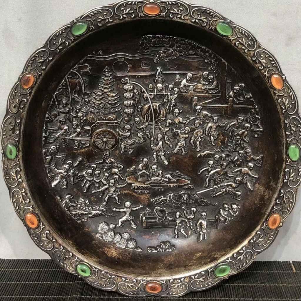  Đĩa Đồng Bạc Giả Cổ 