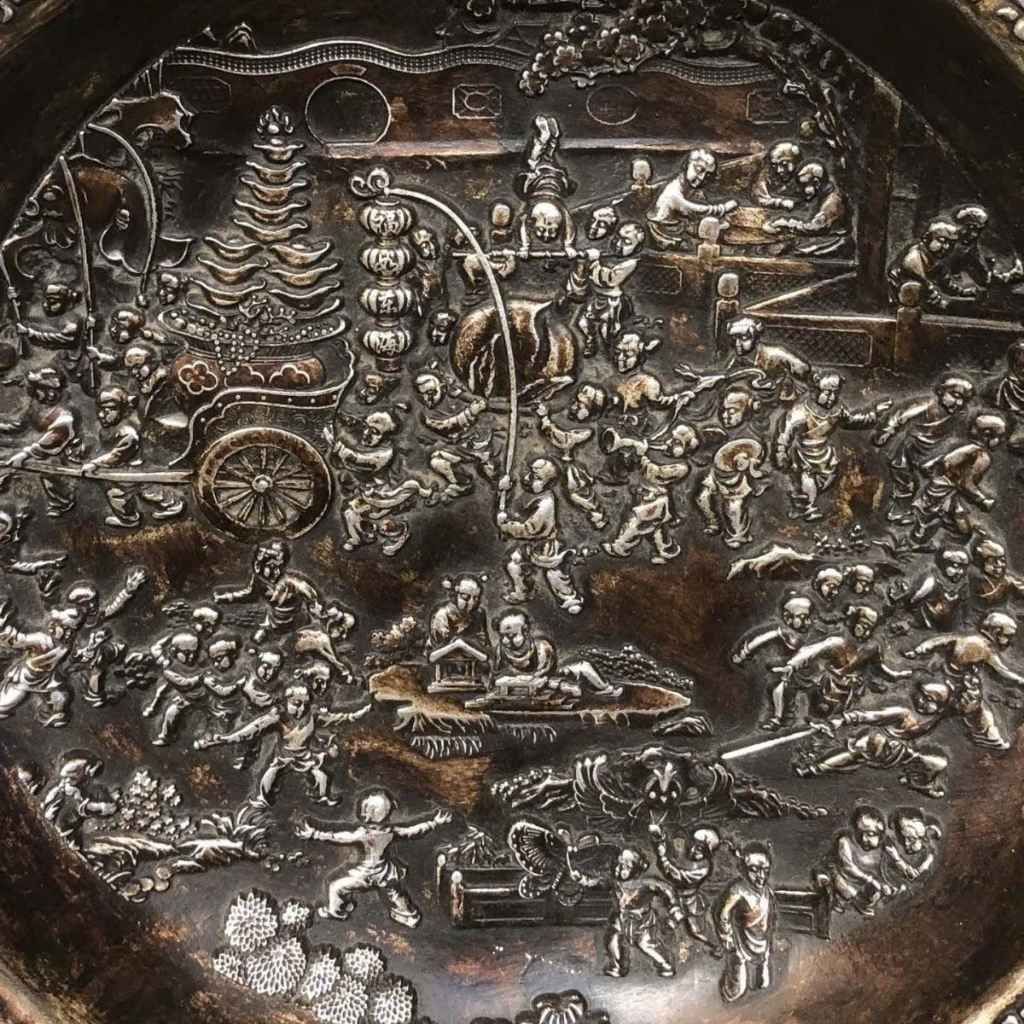  Đĩa Đồng Bạc Giả Cổ 