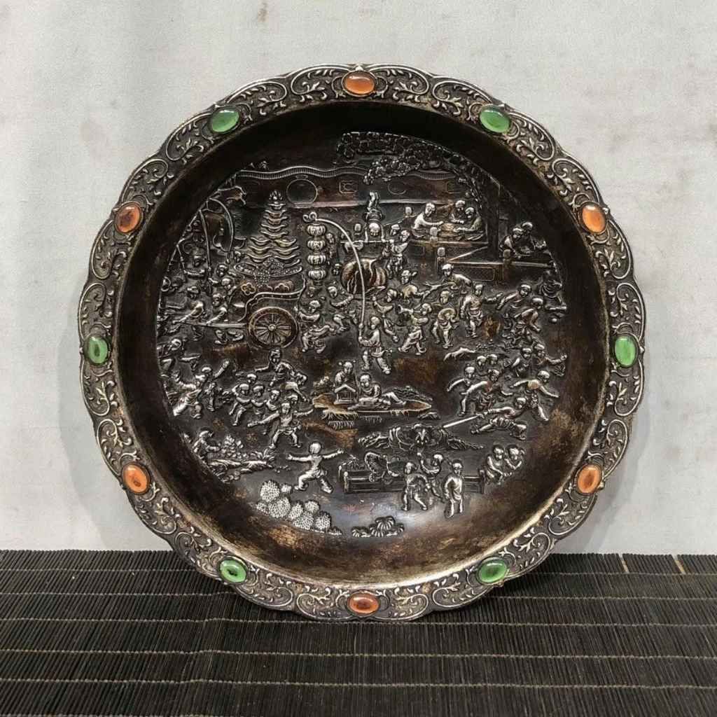  Đĩa Đồng Bạc Giả Cổ 