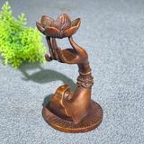  Thác Khói Trầm Hương Bằng Đồng Tay Phật  BKMECN-10013 