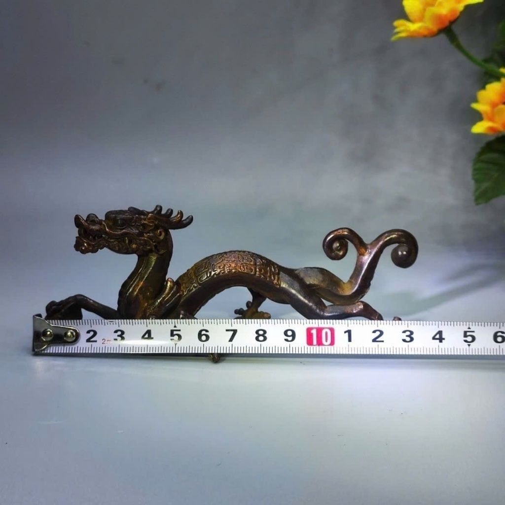  Tượng Rồng Phong Thủy Bằng Đồng Cổ Sưu Tầm BKMECN-10016 