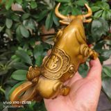  Tượng Trâu Phong Thủy Bằng Đồng Tài Lộc 