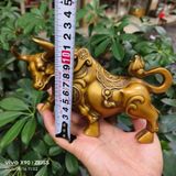 Tượng Trâu Phong Thủy Bằng Đồng Tài Lộc 