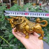  Tượng Trâu Phong Thủy Bằng Đồng Tài Lộc 