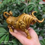  Tượng Trâu Phong Thủy Bằng Đồng Tài Lộc 