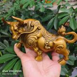  Tượng Trâu Phong Thủy Bằng Đồng Tài Lộc 