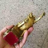  Tượng Ngựa Đồng Vàng Kéo Xe Tài Lộc Sưu Tầm BKMECN-10049 