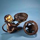  Lư Đốt Trầm Khỉ Dâng Đào Độc Bản BKMECN-10051 