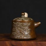  Ấm Đồng Cổ Chạm Nổi Phượng Hoàng Lửa BKMECN-10058 