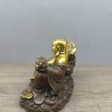  Tượng Phật Di Lặc tọa bao tiền bằng đồng hoàng gia BKMECN-10070 