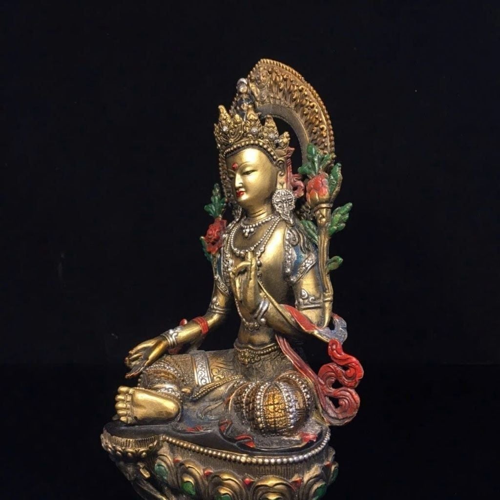  Tượng Phật Bản Tôn Bằng Đồng Hoàng Gia BKMECN-10079 