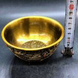  Bát Đồng Chạm Cửu Ngư Quần Hội Nạm Ngọc  BKMECN-10081 