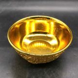  Bát Đồng Hoàng Kim Chạm Hoa Văn Chữ Phúc BKMECN-10082 