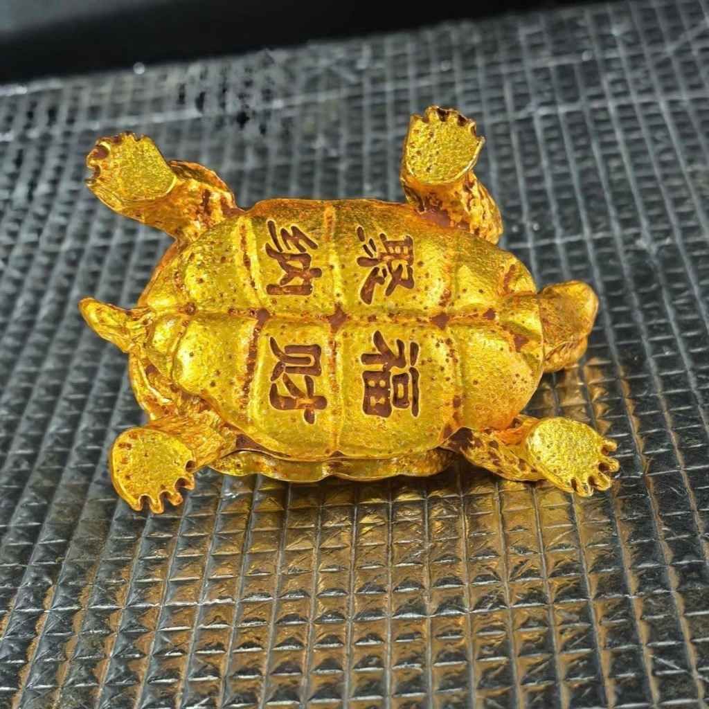  Tượng Kim Quy Đồng Hoàng Kim Bệ Vệ Chiêu Tài Tích Lộc BKMECN-10094 