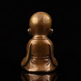  Tượng Chú Tiểu Bằng Đồng Mini Tụ Tài Bình An BKMECN-10100 