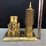  Mô Hình Tháp Văn Xương Kèm Ống Cắm Bút Bằng Đồng BKMECN-10101 
