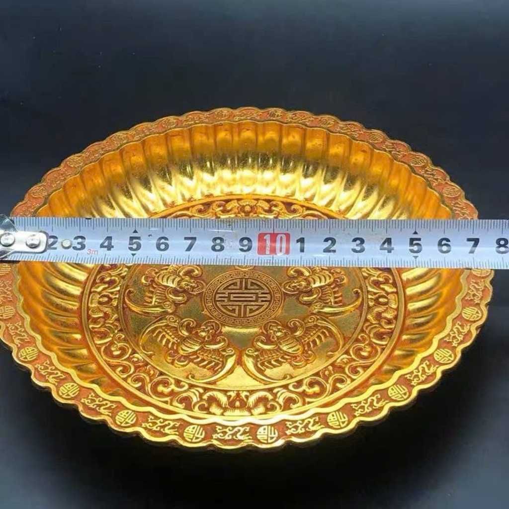  Đĩa Đồng Ngũ Phúc Lâm Môn Khảm Tam Khí Cổ Ngoạn BKMECN-10113 