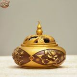  Lư Xông Trầm Đồng Giả Cổ Dáng Đóa Sen Liên Hoa Tây Tạng BKMECN-10118 