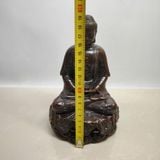  Tượng Phật Tổ Thích Ca Mâu Ni Bằng Đồng Xưa Dáng Tĩnh Tọa Đài Sen  BKMECN-10125 