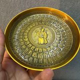  Đĩa Cảnh Đồng Mạ Vàng Chữ Phúc Bách Phúc Phong Thủy Cao Cấp BKMECN-10128 