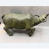  Tượng Trâu Đồng Kim Ngưu Tích Lộc Bằng Đồng Giả Cổ BKMECN-10139 