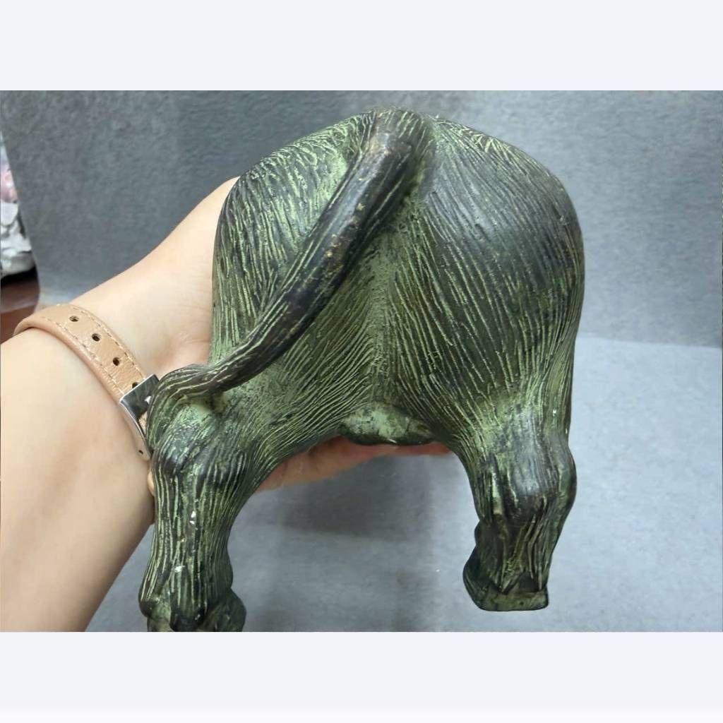  Tượng Trâu Đồng Kim Ngưu Tích Lộc Bằng Đồng Giả Cổ BKMECN-10139 
