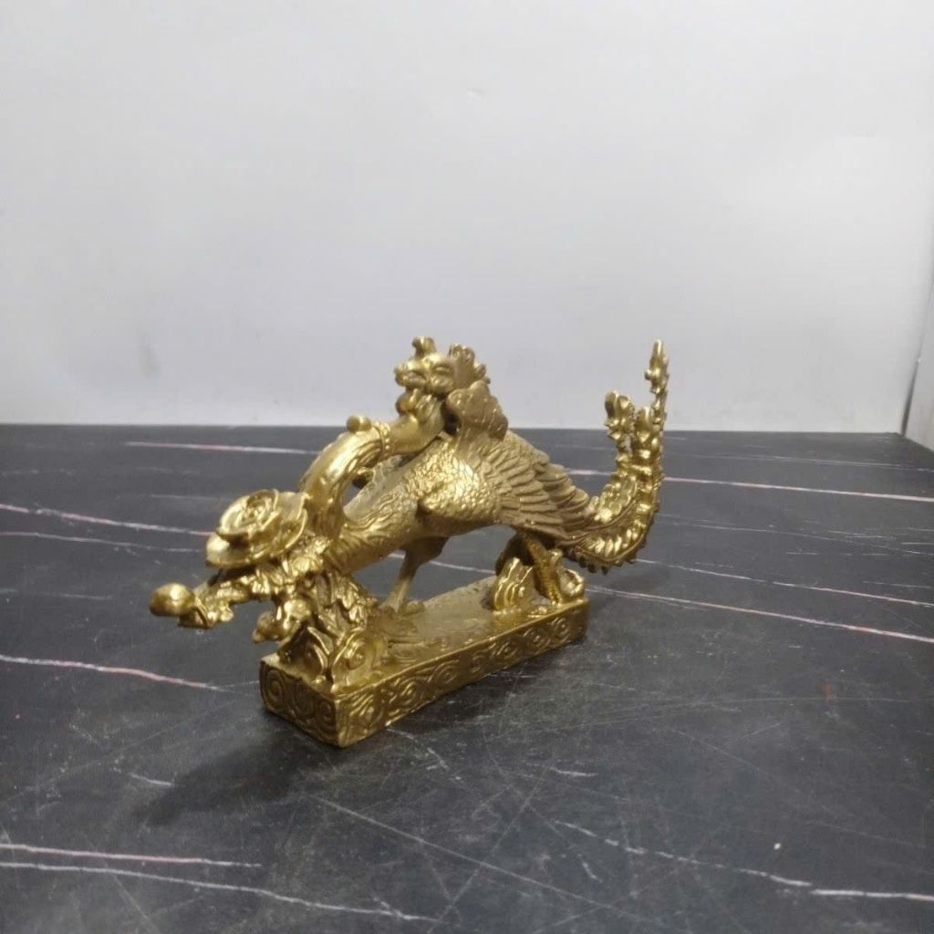  Tượng Chim Phượng Hoàng Đồng Vàng Nguyên Chất BKMECN-10142 