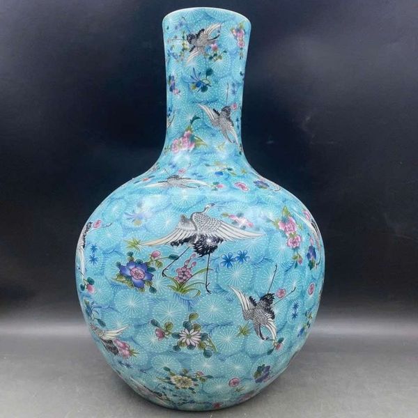  Bình Thiên Cầu Gốm Sứ Phát Quang Cổ Ngoạn BKCECN-10520 