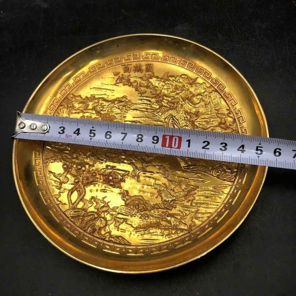  Đĩa Đồng Bách Hạc Đồ Phong Thủy  BKMECN-10152 