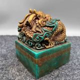  Ấn Rồng Ngọc Bích Bọc Đồng Phong Thủy BKMECN-10158 