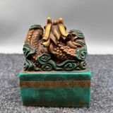  Ấn Rồng Ngọc Bích Bọc Đồng Phong Thủy BKMECN-10158 