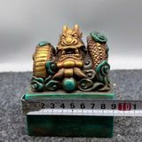  Ấn Rồng Ngọc Bích Bọc Đồng Phong Thủy BKMECN-10158 
