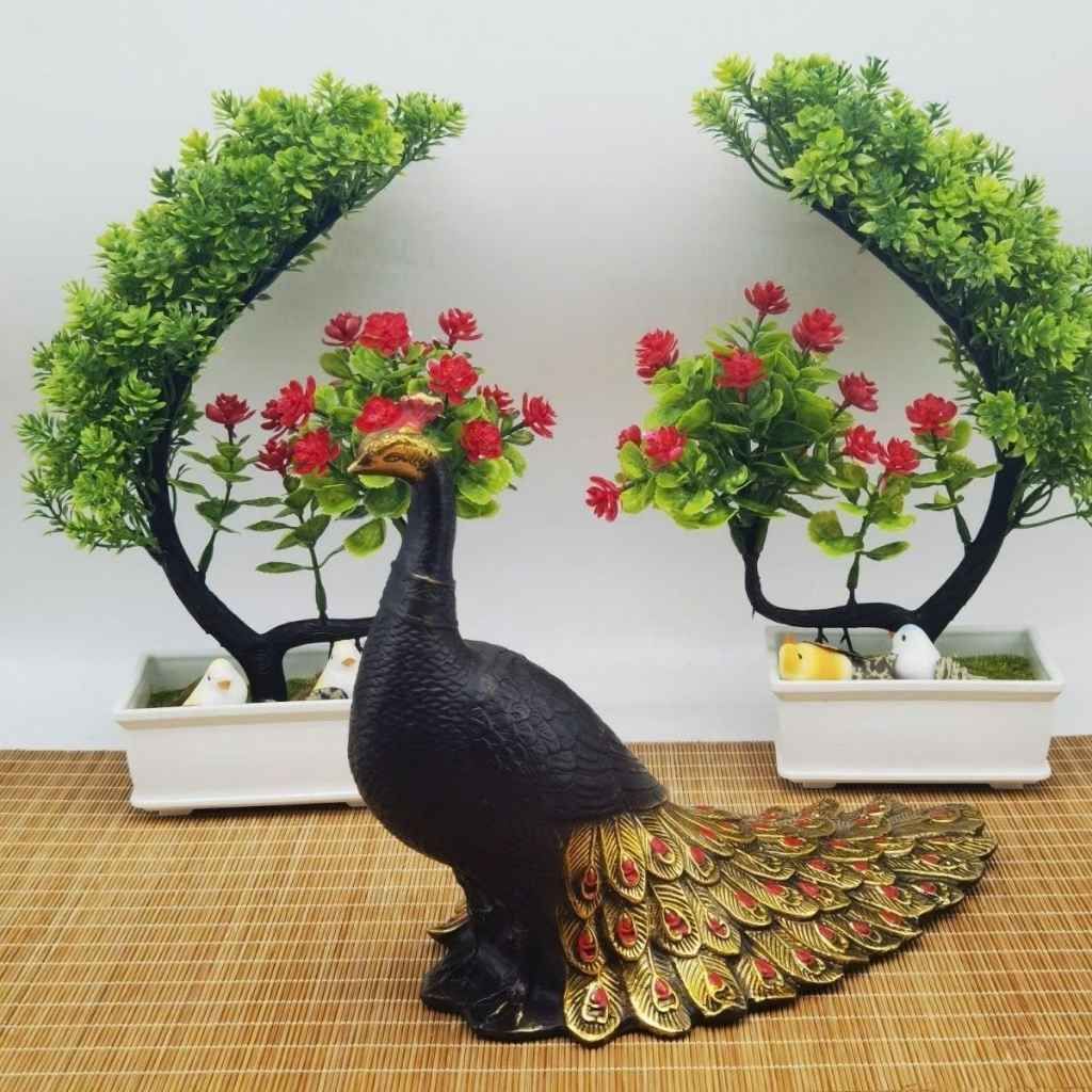  Tượng Đồng Chim Công Khổng Tước Khai Bình Chiêu Tài BKMECN-10162 