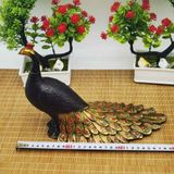 Tượng Đồng Chim Công Khổng Tước Khai Bình Chiêu Tài BKMECN-10162 