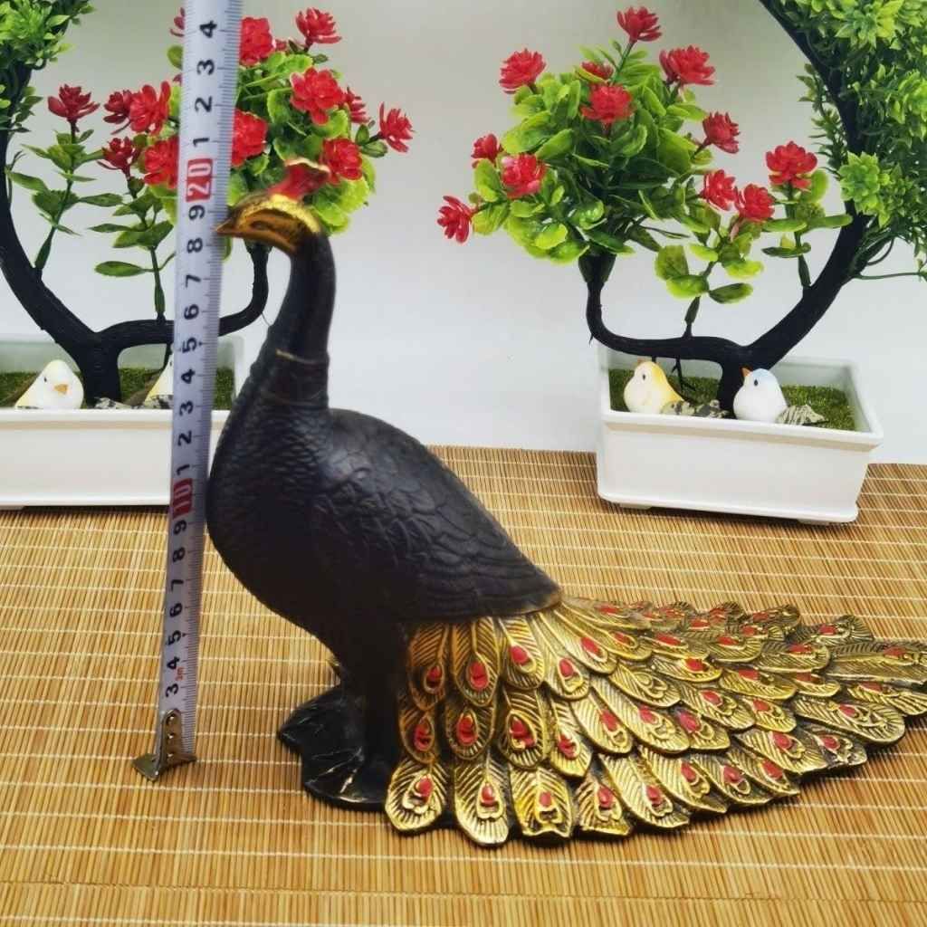  Tượng Đồng Chim Công Khổng Tước Khai Bình Chiêu Tài BKMECN-10162 