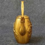  Ấm Đồng Quai Treo Chạm Nổi Điển Tích Thần Tiên Đắc Lộc BKMECN-10174 